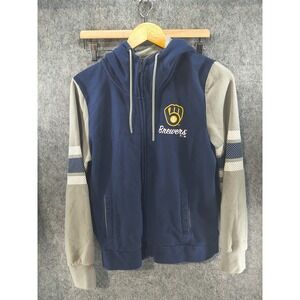 Fantatics Milwaukee‎ Brewers Full Zip Hoodie Women's Size M - Preowned